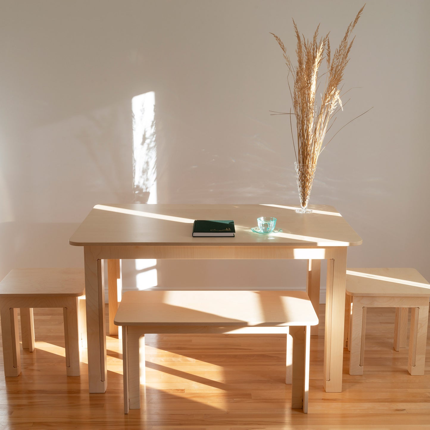 Maple Dining Table Set for Six